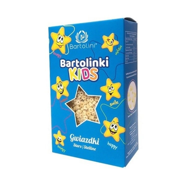 Mì nui cho bé nhiều hình Bartolini 250g (Hình Ngôi sao/ Hình Chữ cái và Chữ số)