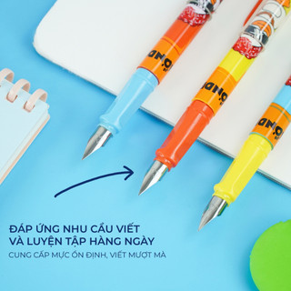Bút Máy Học Sinh Vịt Trắng Nghe Nhạc MONDEZ Ngòi Trơn Đa Dạng Màu Sắc, Thích Hợp Cho Bé Luyện Chữ M13003