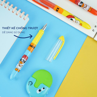 Bút Máy Học Sinh Vịt Trắng Nghe Nhạc MONDEZ Ngòi Trơn Đa Dạng Màu Sắc, Thích Hợp Cho Bé Luyện Chữ M13003