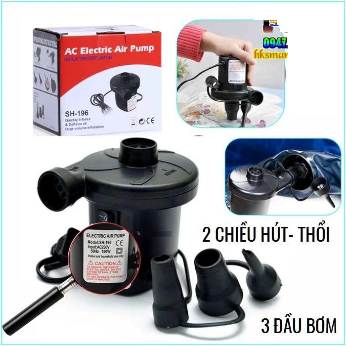 Bơm điện 2 chiều bơm và hút chân không cao cấp