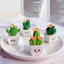 Mô hình chậu cây xương rồng, sen đá mini dễ thương tiểu cảnh, bày bàn làm việc, bàn học, tủ sách, taplo ô tô