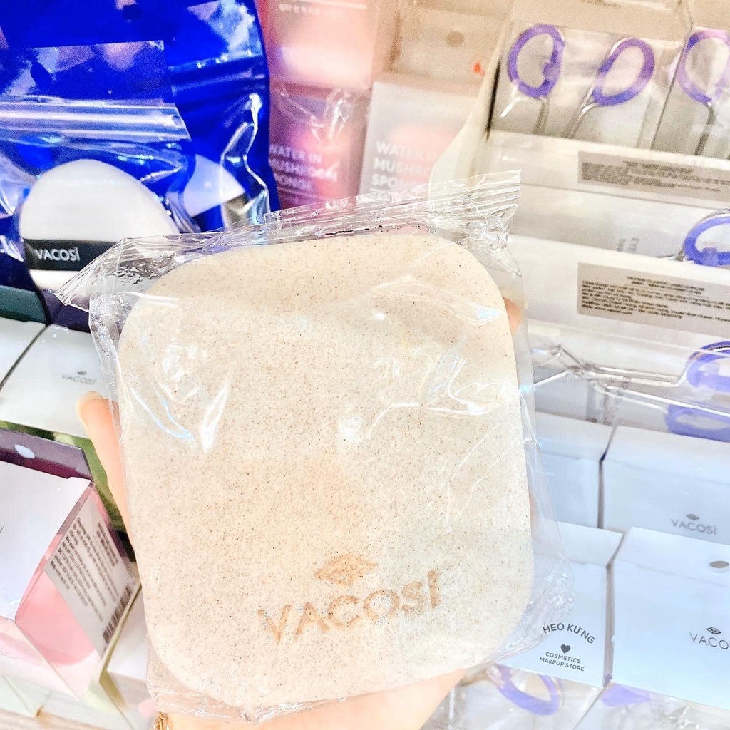 Bông Bọt Biển Rửa Mặt Vacosi Cleansing Sponge BP26 (giao ngẫu nhiên màu)