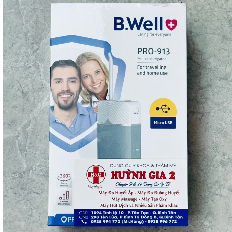 Máy Tăm Nước B.Well Swiss PRO-913 CHÍNH HÃNG BẢO HÀNH 2 NĂM | Shopee ...