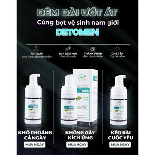 [Combo 2] Bọt Vệ Sinh Nam Giới Detomen, Dung Dịch Tạo Bọt 100ML