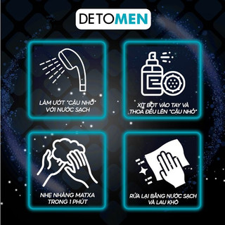 [Combo 2] Bọt Vệ Sinh Nam Giới Detomen, Dung Dịch Tạo Bọt 100ML