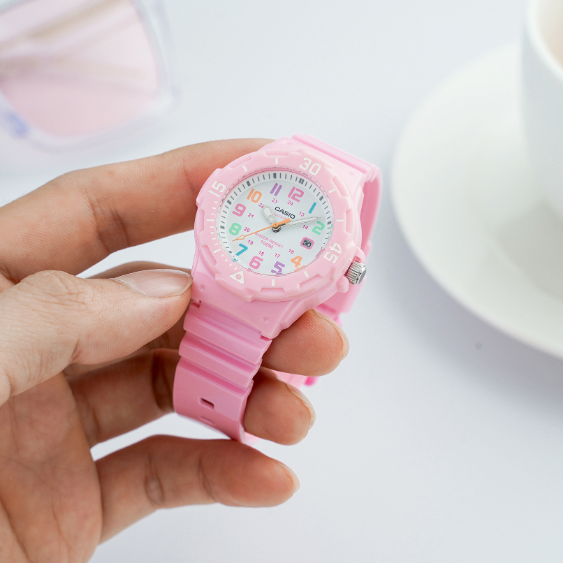 Ảnh Đồng Hồ Casio Nữ LRW-200H-4B2VDF Mặt Tròn Dây Cao Su Chính Hãng 3