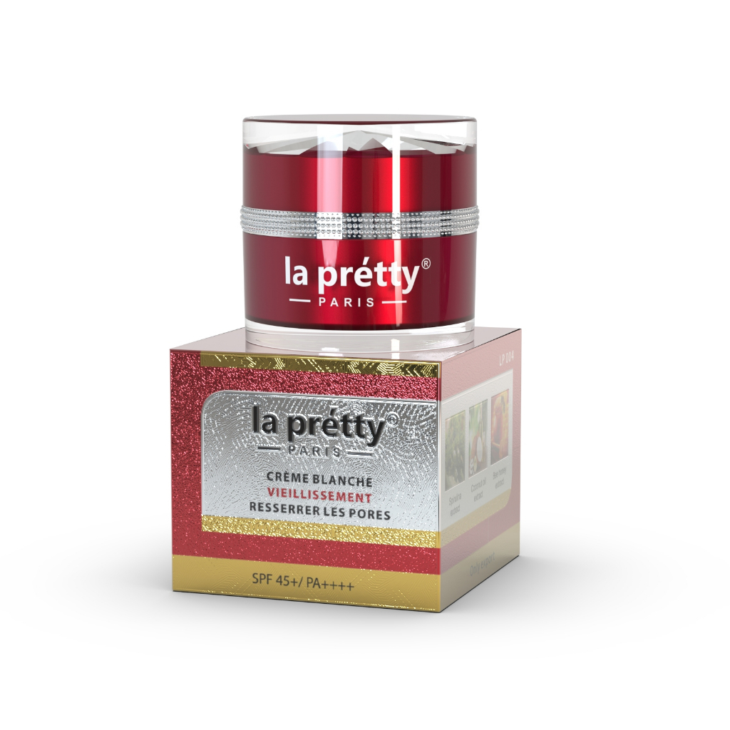 Kem dưỡng trắng cãi thiện lão hóa se khít lỗ chân lông La pretty Paris 18g