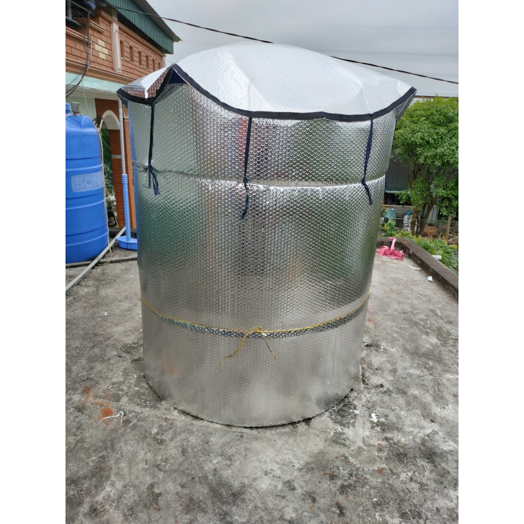 BẠT PHỦ CHỐNG NÓNG CHO BỒN NƯỚC INOX có đủ size 1000L, 1500L, 2000L