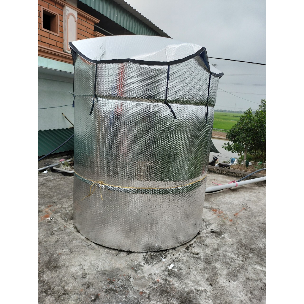 BẠT PHỦ CHỐNG NÓNG CHO BỒN NƯỚC INOX có đủ size 1000L, 1500L, 2000L