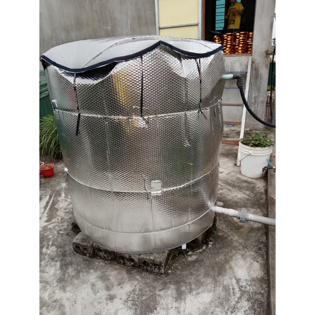 BẠT PHỦ CHỐNG NÓNG CHO BỒN NƯỚC INOX có đủ size 1000L, 1500L, 2000L