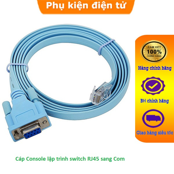 Cáp Console chuyển đổi từ RJ45 sang Com(DB9) dài 1.5M | Shopee Việt Nam
