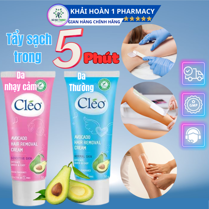 Kem t y l ng CLEO AVOCADO HAIR REMOVAL CREAM gi p t y s ch l ng da