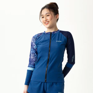 Áo bơi nữ tay dài khoá kéo Harmony Galaxy Sobie