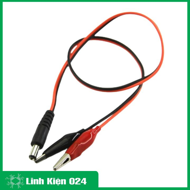Dây cáp nguồn DC 5.5x2.1mm , giắc kết nối kẹp cá sấu đầu đực/cái tùy ...