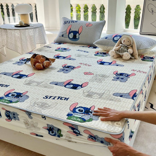 Chiếu điều hòa cao su non họa tiết 5D boc chun, chiếu cao su non DISNEY bọc chun đệm nhập khẩu kèm 2 gối cùng màu