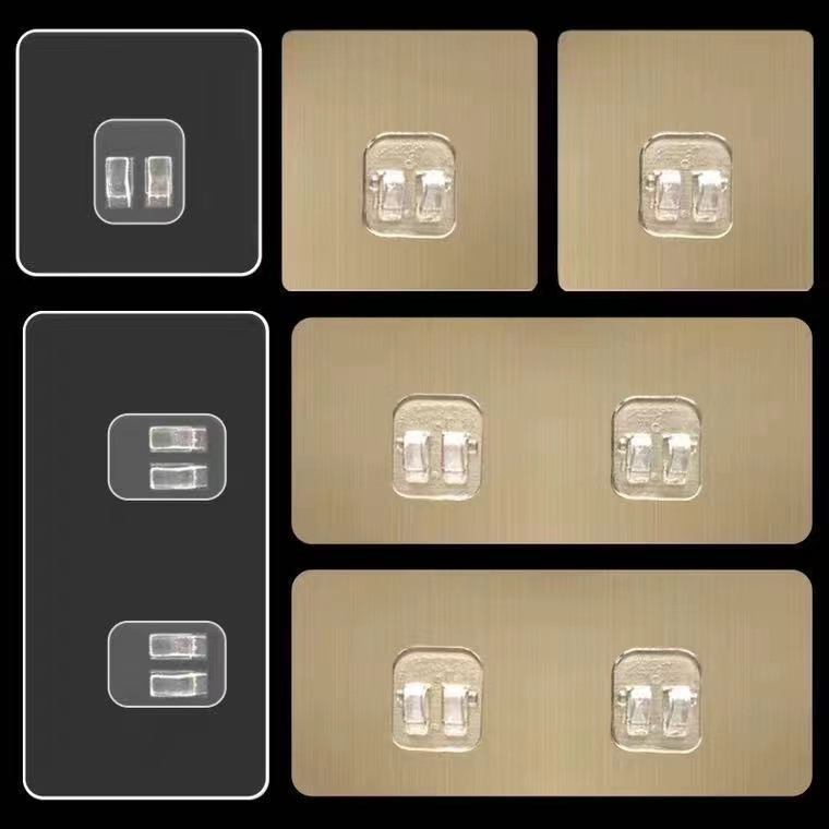 Combo 5-10 Miếng Dán Thay Thế Kệ Góc Inox 304 Dán Tường Nhà Tắm, Nhà Bếp Tiện Lợi