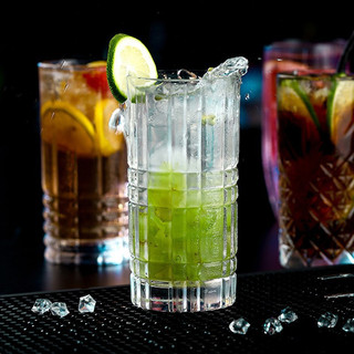 Bộ 6 Ly thủy tinh hiball cao, cốc thủy tinh chịu nhiệt phù hợp uống soda, nước ép, đồ uống có cồn
