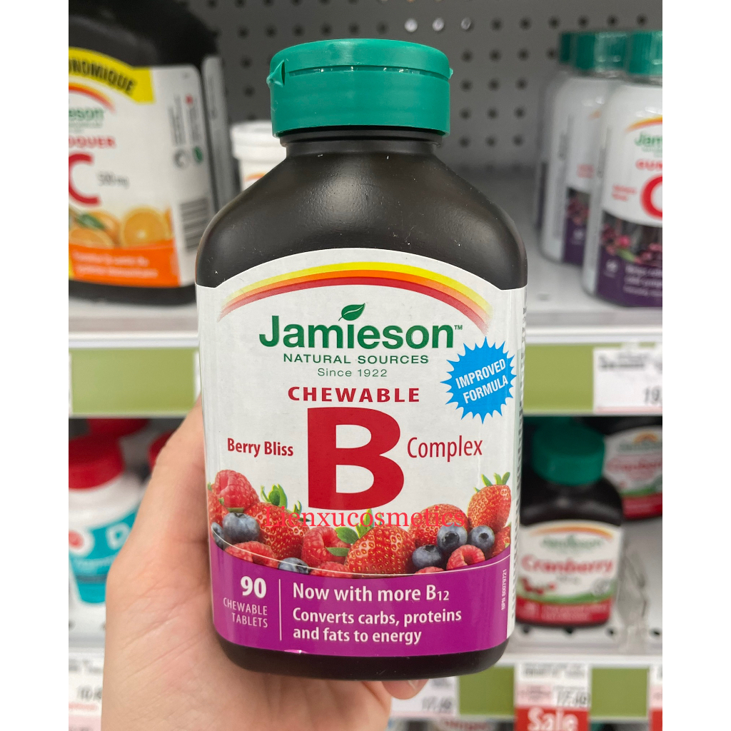 Vitamin B Tổng Hợp Jamieson B Complex 90 Viên Nhai, Vị Berry | Shopee ...