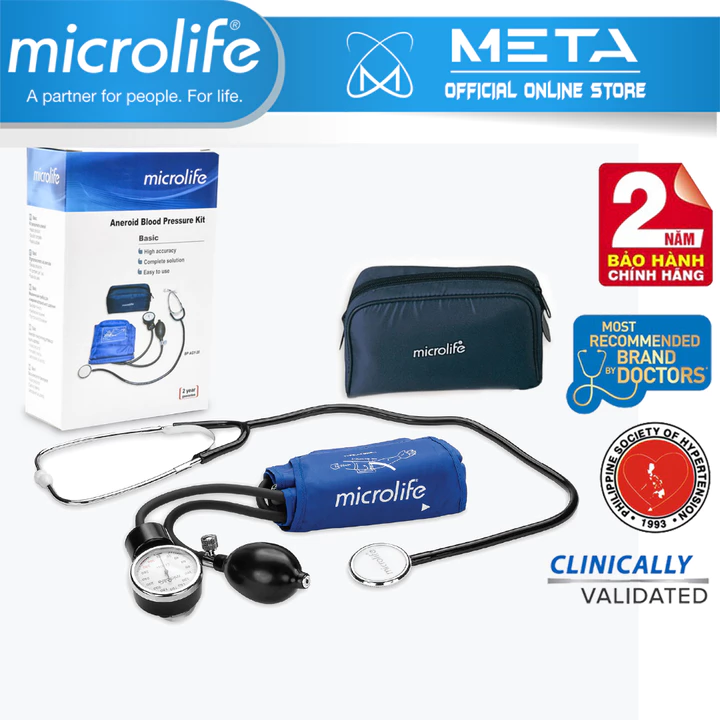 Máy Đo Huyết Áp Cơ Microlife AG1-20 Thương Hiệu Thụy Sỹ | Cho Kết Quả Đo Chuẩn Xác Cao | Bảo Hành Chính Hãng 2 Năm