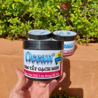 KEM TẨY GẠCH MEN GỐM SỨ LAVABO OCEAN 500 GRAM TẨY NHANH MỌI VẾT Ố VÀNG BÁM BẨN LÂU NĂM