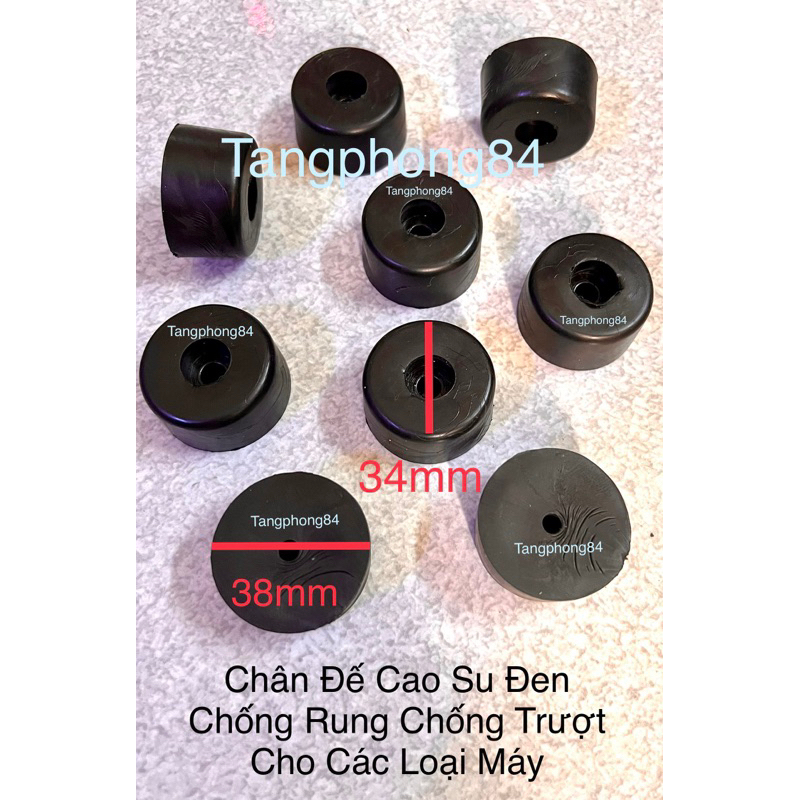 Chân Đế Cao Su Đen , chống rung , chống trượt , cho các loại máy , giá ...