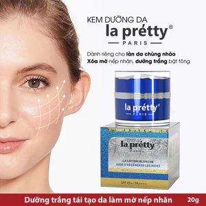 Kem Dưỡng trắng, tái tạo da làm mờ nếp nhăn Kem La pretty Kem Lapretty