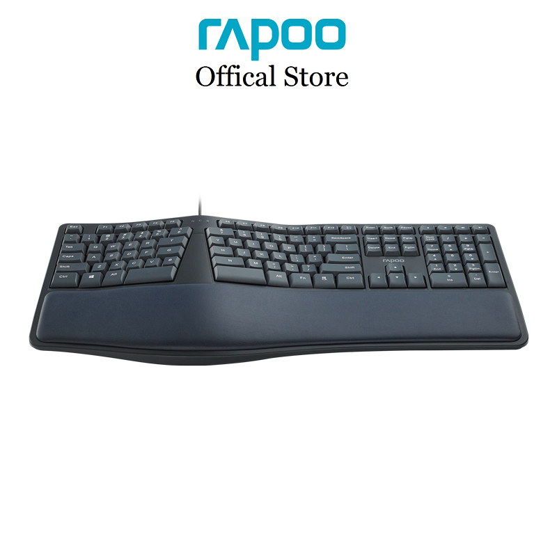 Bàn Phím có dây Công Thái Học Rapoo NK8800 vòm cong tự nhiên, 110 phím (13 phím hotkeys) | BigBuy360 - bigbuy360.vn