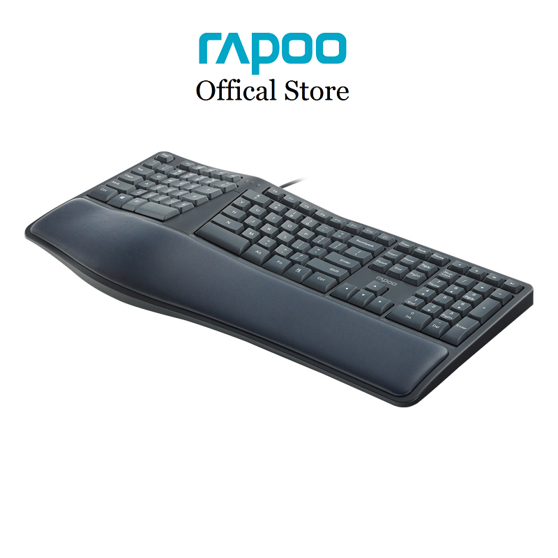 Bàn Phím có dây Công Thái Học Rapoo NK8800 vòm cong tự nhiên, 110 phím (13 phím hotkeys) | BigBuy360 - bigbuy360.vn