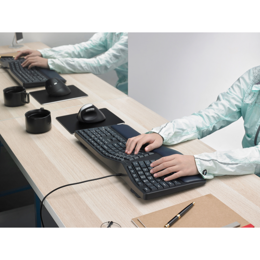 Bàn Phím có dây Công Thái Học Rapoo NK8800 vòm cong tự nhiên, 110 phím (13 phím hotkeys) | BigBuy360 - bigbuy360.vn