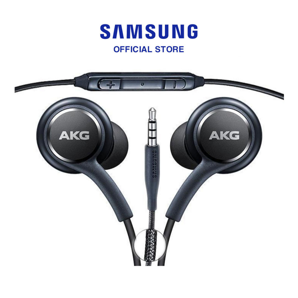 Tai Nghe AKG Samsung Jack 3.5 và Type C màu đen dài 1,2m có micro có dây BACARAT Bảo Hành 1 Đổi 1 Trong 30 ngày