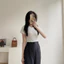 XẢ HÀNG GIÁ GỐC Áo croptop trần chỉ chất vải cotton cao cấp dày dặn cao cấp premium Miha Studio