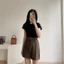 XẢ HÀNG GIÁ GỐC Áo croptop trần chỉ chất vải cotton cao cấp dày dặn cao cấp premium Miha Studio