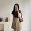 XẢ HÀNG GIÁ GỐC Áo croptop trần chỉ chất vải cotton cao cấp dày dặn cao cấp premium Miha Studio