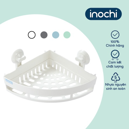 Kệ Gắn Treo để đồ Góc tam giác dùng cho nhà tắm Inochi, dán siêu bền chắc, không cần khoan tường