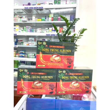 ✅Viên uống Ăn Ngủ Ngon ĐÔNG TRÙNG ALBUMIN - Ngày uống 1 viên/ Hộp 60 viên - Nâng cao sức khoẻ, ngủ ngon
