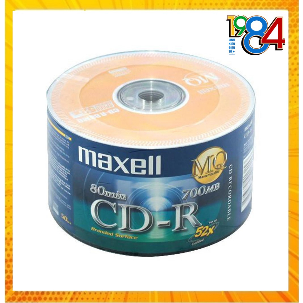 Đĩa trắng Đĩa CD trắng MAXELL hộp 50 cái dung lượng 700mb | Shopee Việt Nam