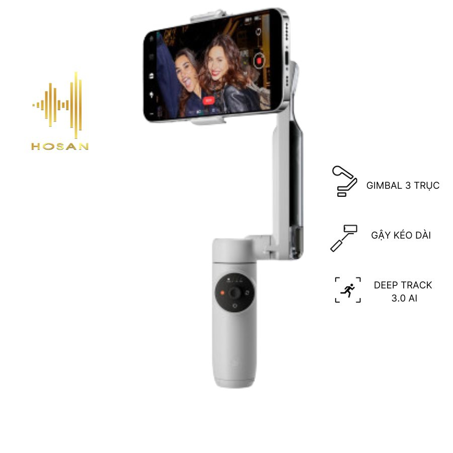 Gimbal HOSAN insta360 Flow - Tay cầm chống rung 3 trục dành cho điện thoại có khả năng kéo dài