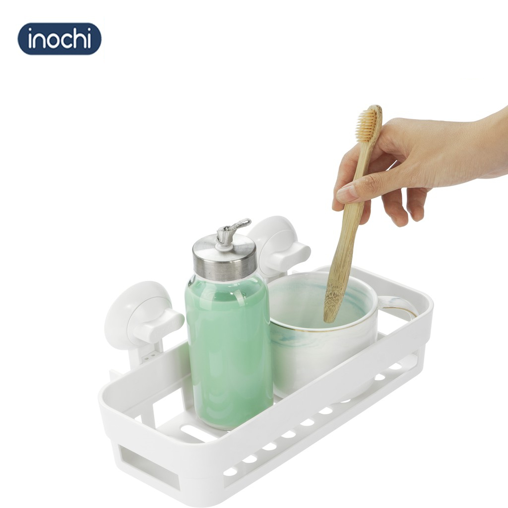 Kệ treo tường nhà tắm Nachi CHỮ NHẬT (treo ngang) Inochi không cần khoan tiện dụng, đa năng