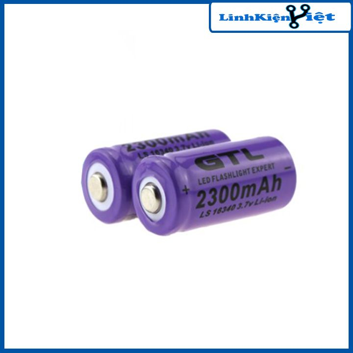 Pin sạc GTL 16340 dung lượng 2300mah | Shopee Việt Nam