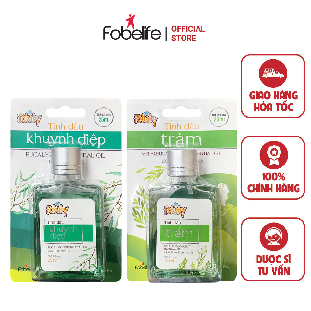 Tinh Dầu Tràm & Khuynh Diệp Fobaby Fobe N2 - CHAI LỚN 25ml