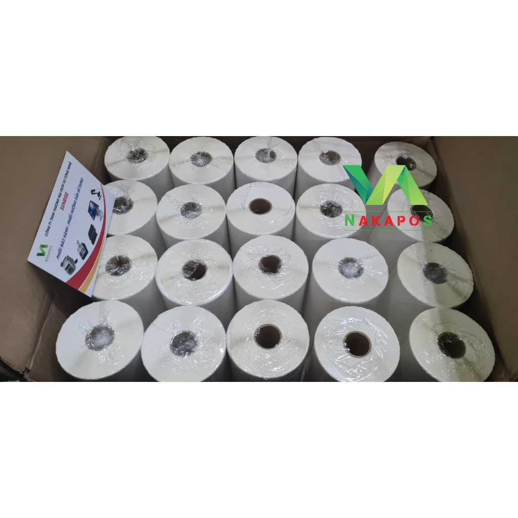 Giấy in đơn bưu điện có lớp dán , tem nhiệt 102x74 x50m in vận đơn VNPost, gồm 641 tem giấy nhiệt in đơn Vietel