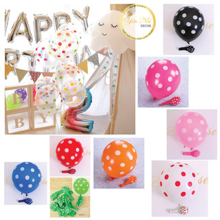 Bóng bay  chấm bi đủ màu trang trí sinh nhật và party Yến Nhi Decor