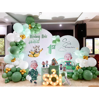 Sét  100 bóng bay Tông Lì Tongxuan, bóng bay trang trí sự kiện, trang trí thôi nôi sinh nhật, cưới hỏi Yến Nhi Shop