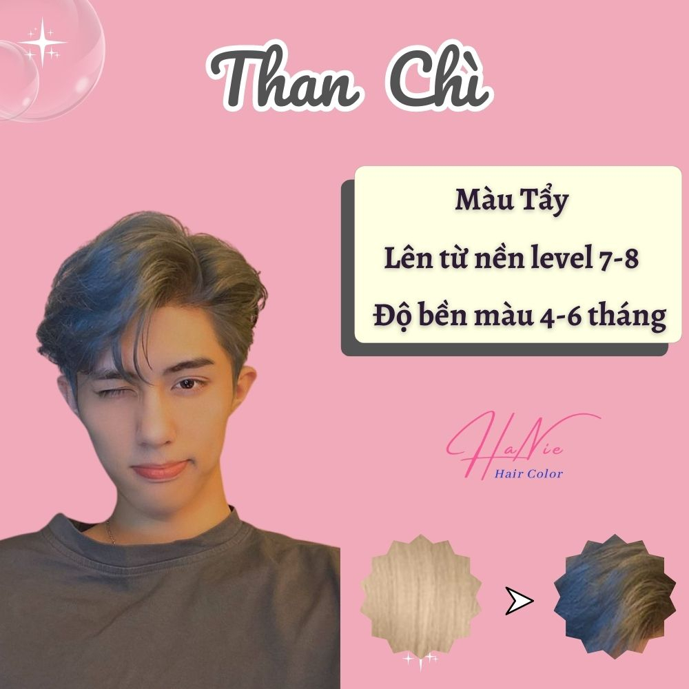 Nổi bật với 10 màu tóc than chì đẹp thu hút mọi ánh nhìn