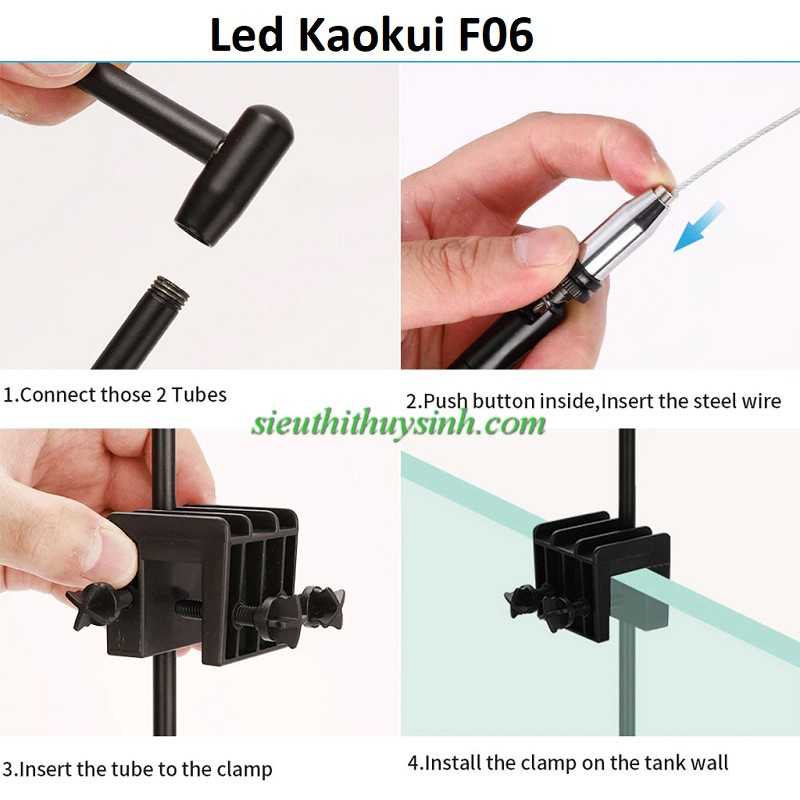 Led Rọi KAOKUI KK-F06-3 chế độ- 24W RGB| Đèn LED rọi cho hồ Biotop, hồ ...