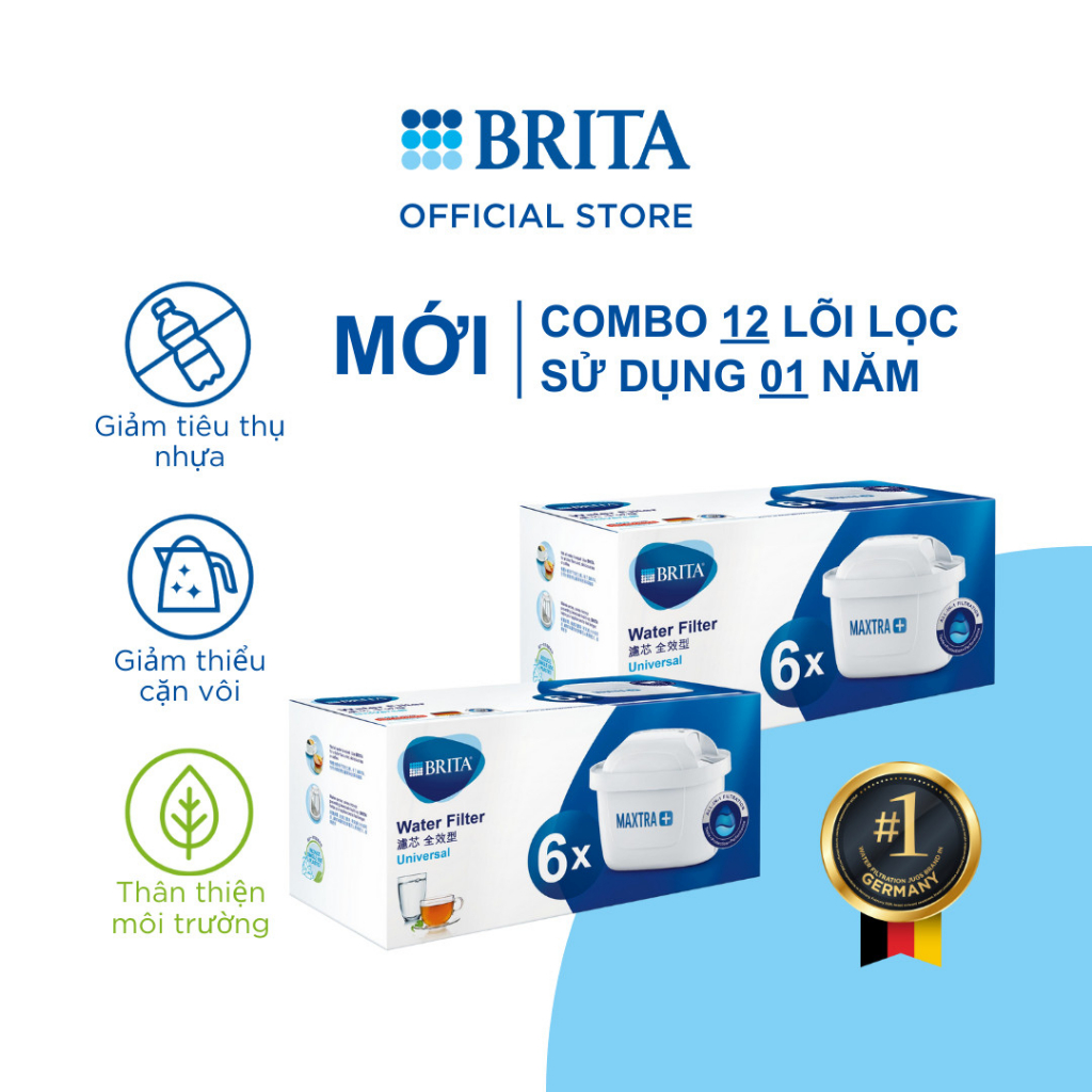 Ảnh Combo bình lọc nước Brita Flow 8.2L + 12 lõi lọc Maxtra 4