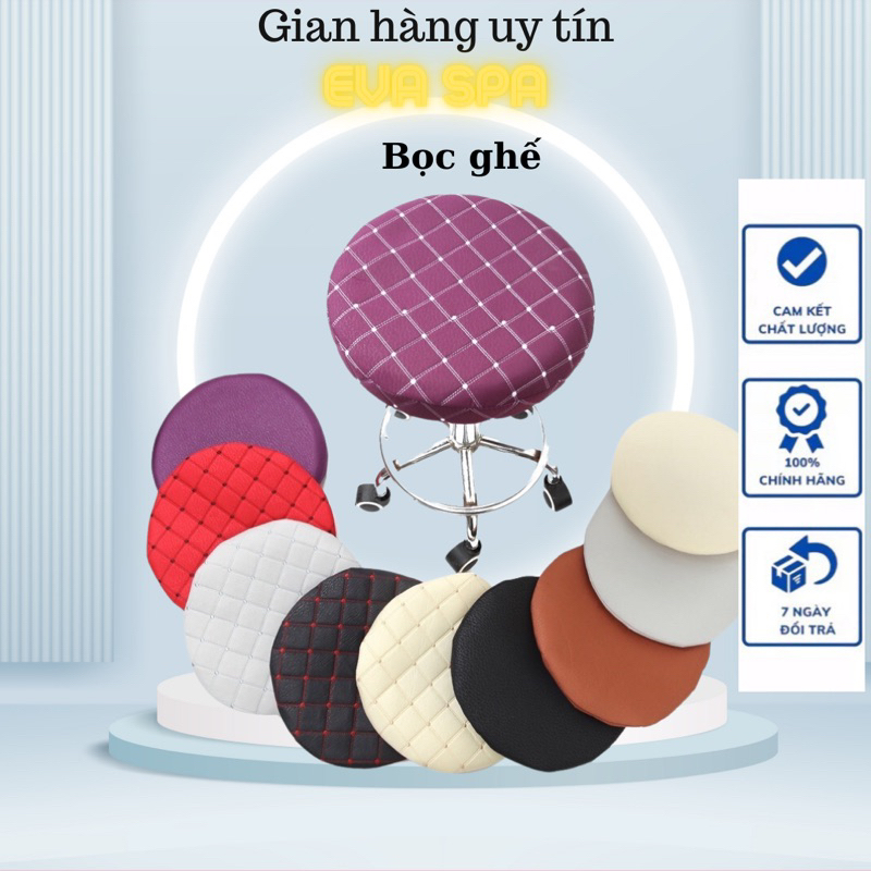 Bọc Ghế Xoay Cho Spa, Vỏ Bọc Ghế Chất 3 Lớp Có Lót Bông Cực Dày Cực Êm Có Thể Tháo Ra Giặt Được