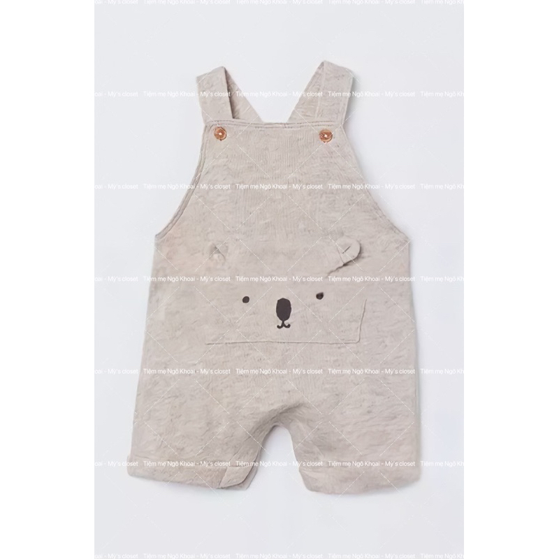 [MD29] Body đùi body yếm cho bé hoạ tiết gấu 3D xinh xỉu