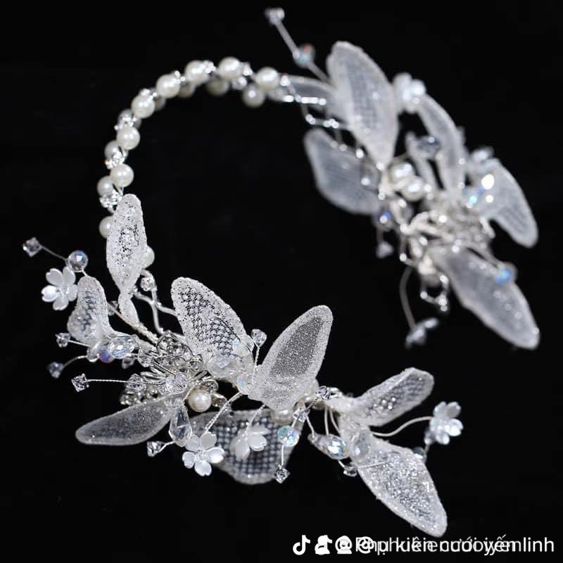 bờm cài tóc cô dâu