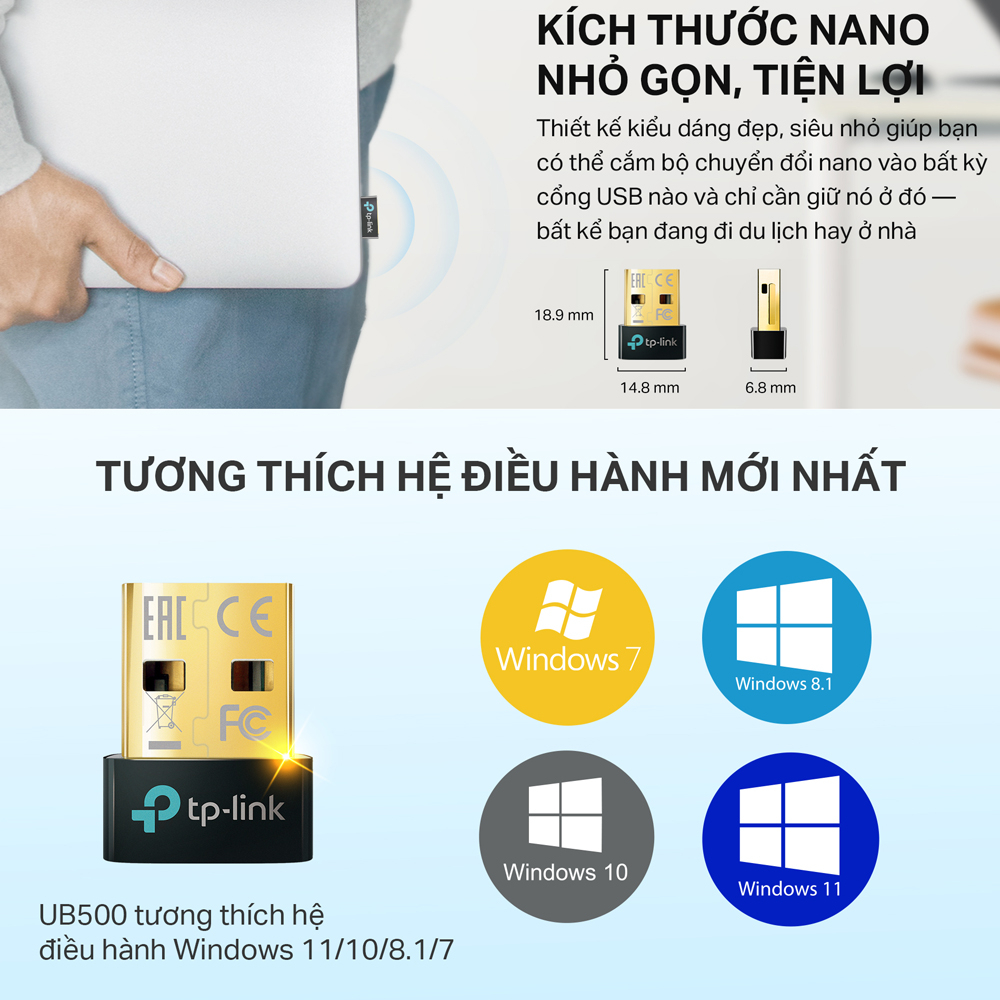 Hỏa Tốc] Bộ Chuyển Đổi Bluetooth TP-Link UB500 / UB500 Plus USB Bluetooth  5.3 | Shopee Việt Nam